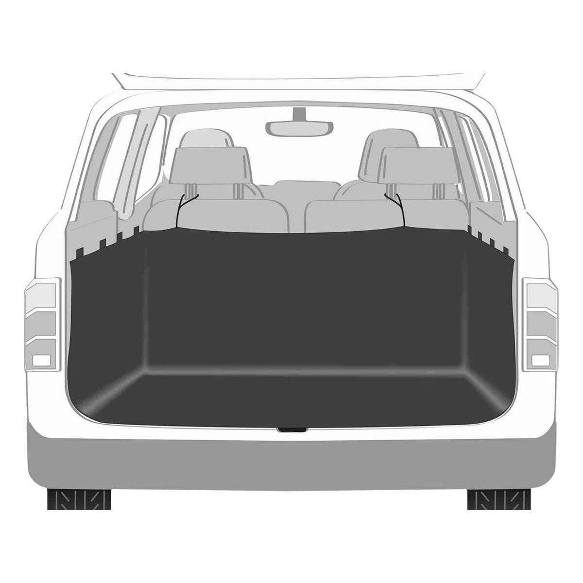 Funda Protectora de Asiento Individual de Coche para Mascotas Trixie Negro