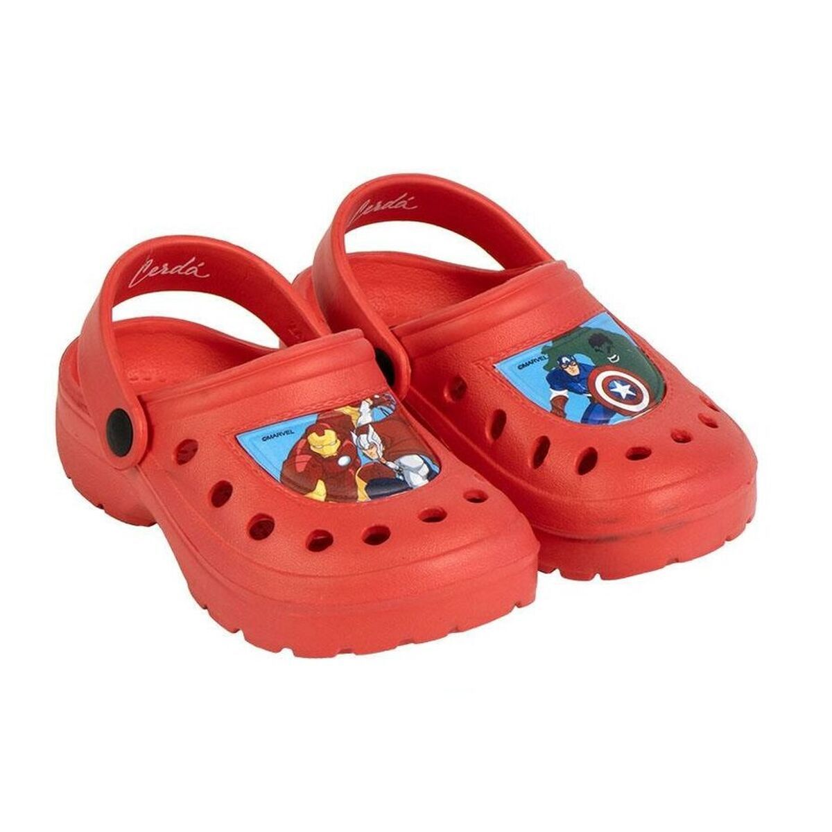 Zuecos de Playa The Avengers Rojo