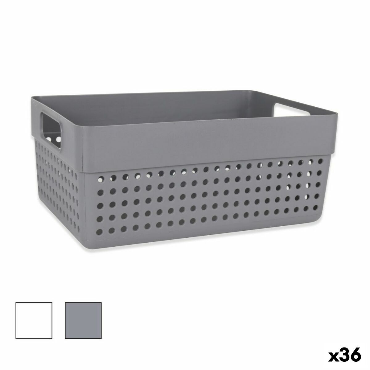 Cesta Multiusos Confortime 23,5 x 15,5 x 10 cm 36 Unidades
