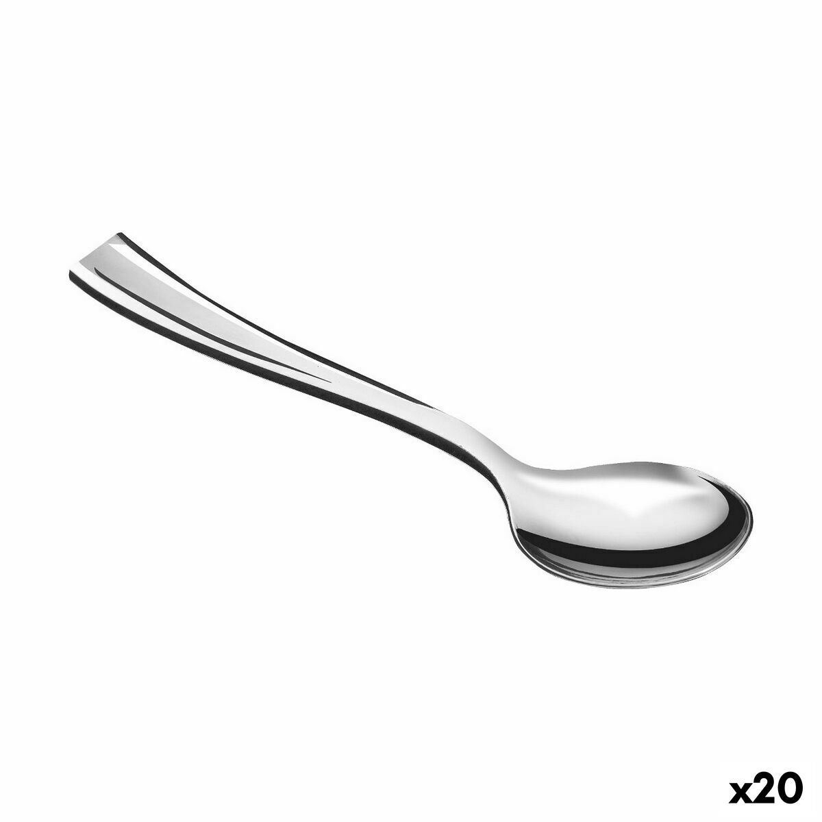 Set de cucharas reutilizables Algon Plateado 50 Piezas 10 cm (20 Unidades)