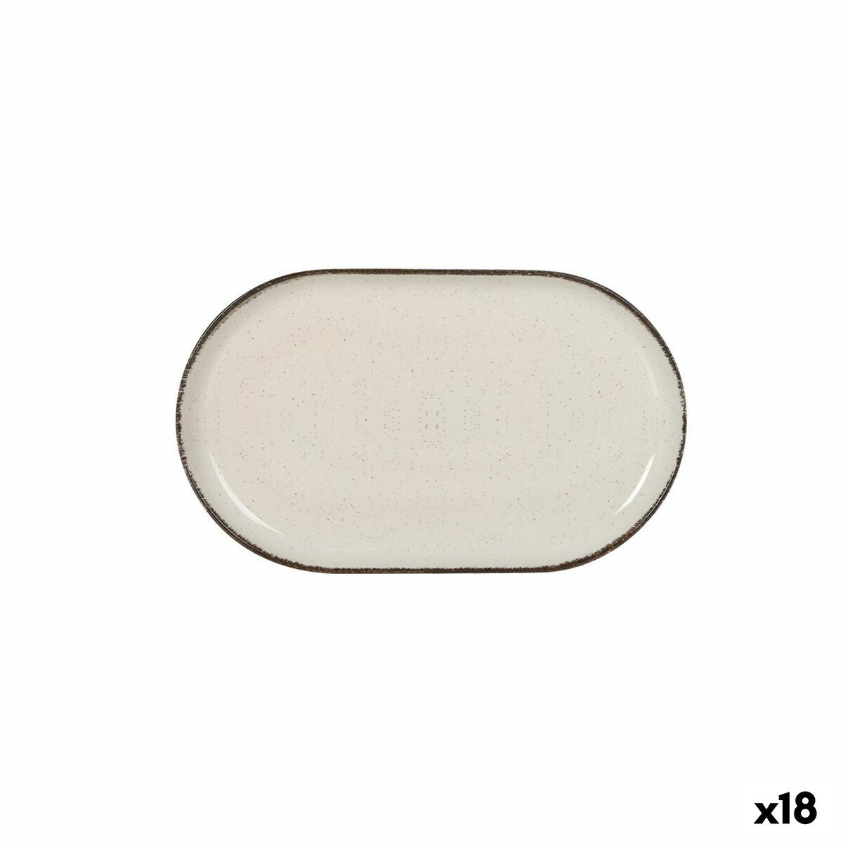 Fuente de Cocina La Mediterránea Anllo Ovalado 25 x 15 x 2,2 cm (18 Unidades)