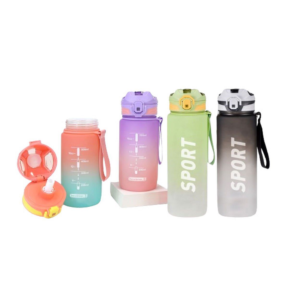 Botella de Agua Bewinner Multicolor 800 ml 0,8 L 7,5 x 24,5 cm