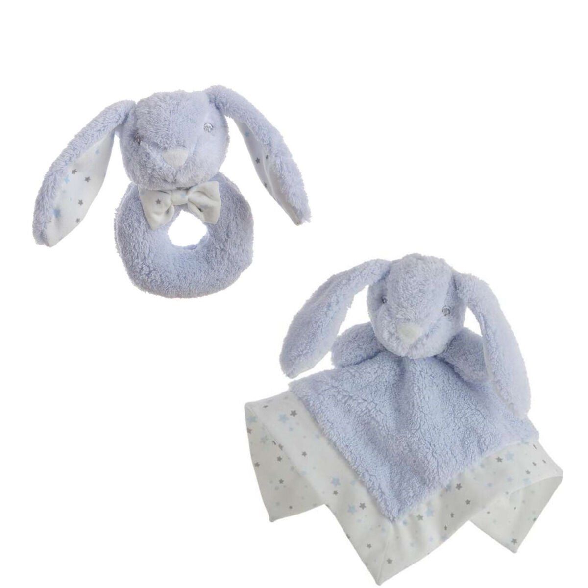 Doudou 30 x 30 cm Conejo Sonajero