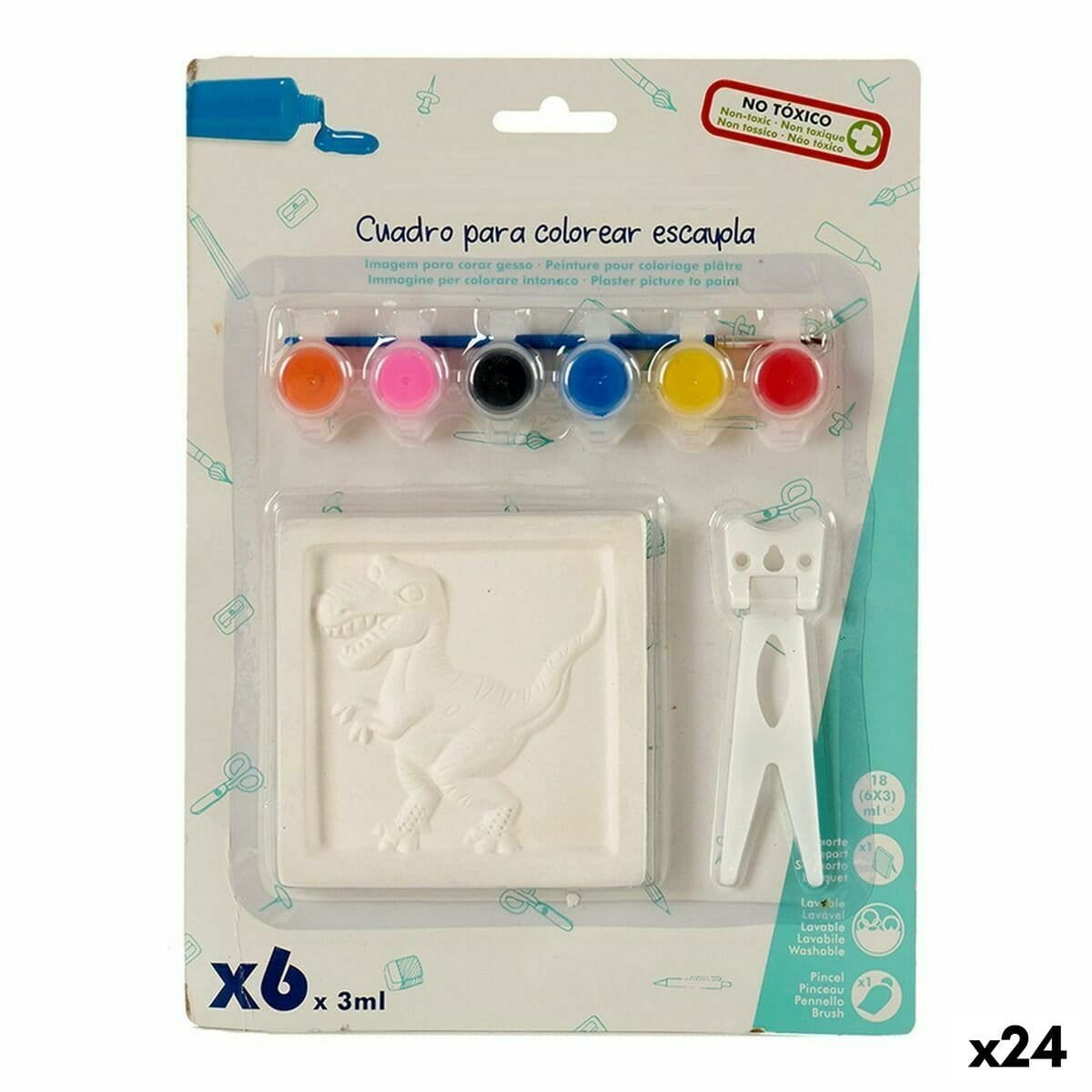 Set de pintura Pincello 2 x 29 x 22 cm Cuadro (24 Unidades)
