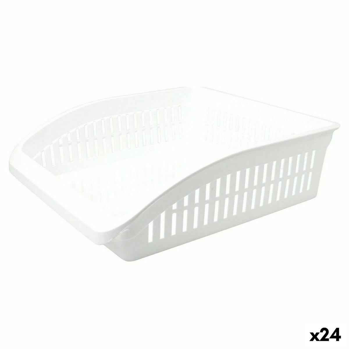 Organizador Multiusos Blanco Transparente Polipropileno 26 x 8,5 x 29 cm (24 Unidades)