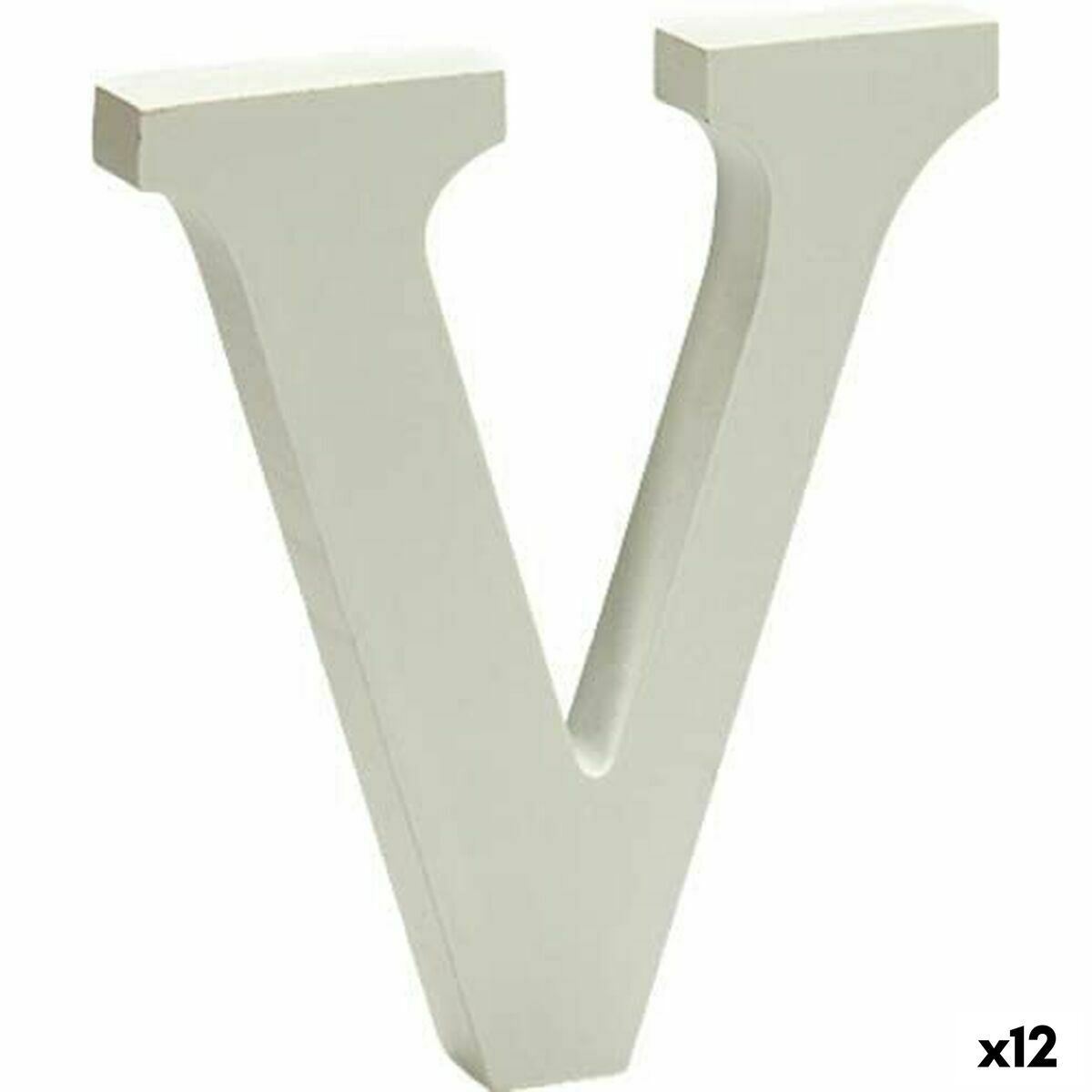 Letra Pincello 1,8 x 21 x 17 cm Letra V (12 Unidades)
