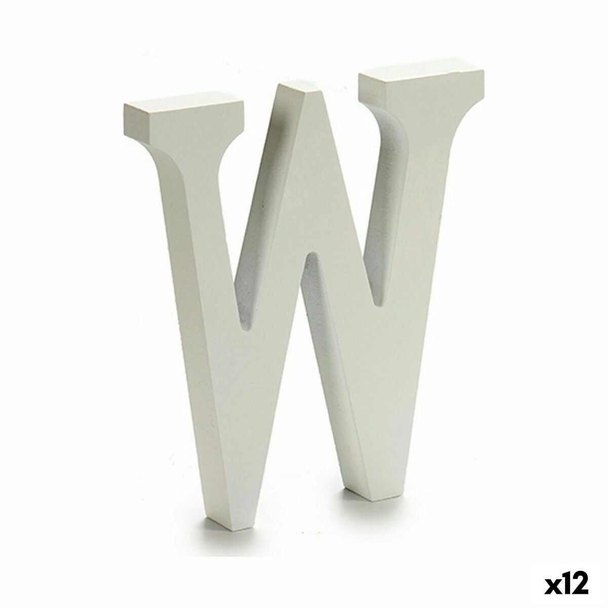Letra Pincello W Blanco 1,8 x 21 x 17 cm (12 Unidades)