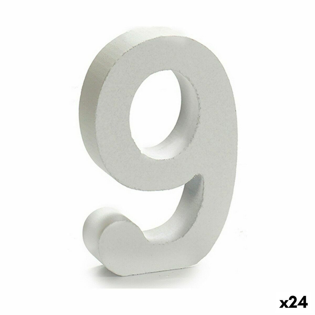 Número Pincello 9 Blanco 2 x 16 x 14,5 cm (24 Unidades)