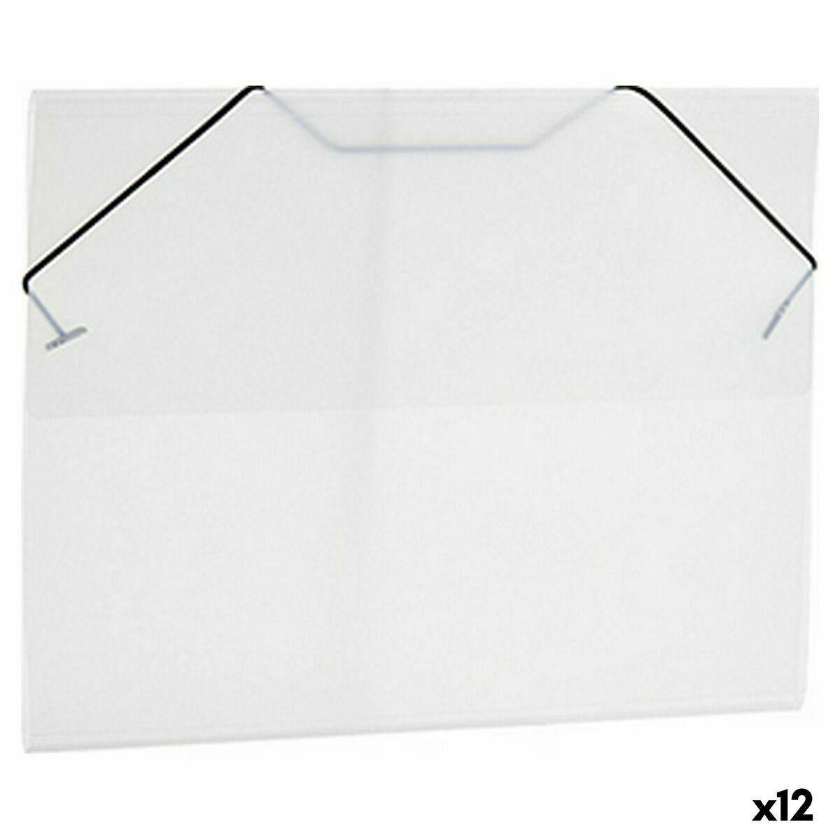 Carpeta Pincello Negro Transparente (12 Unidades)