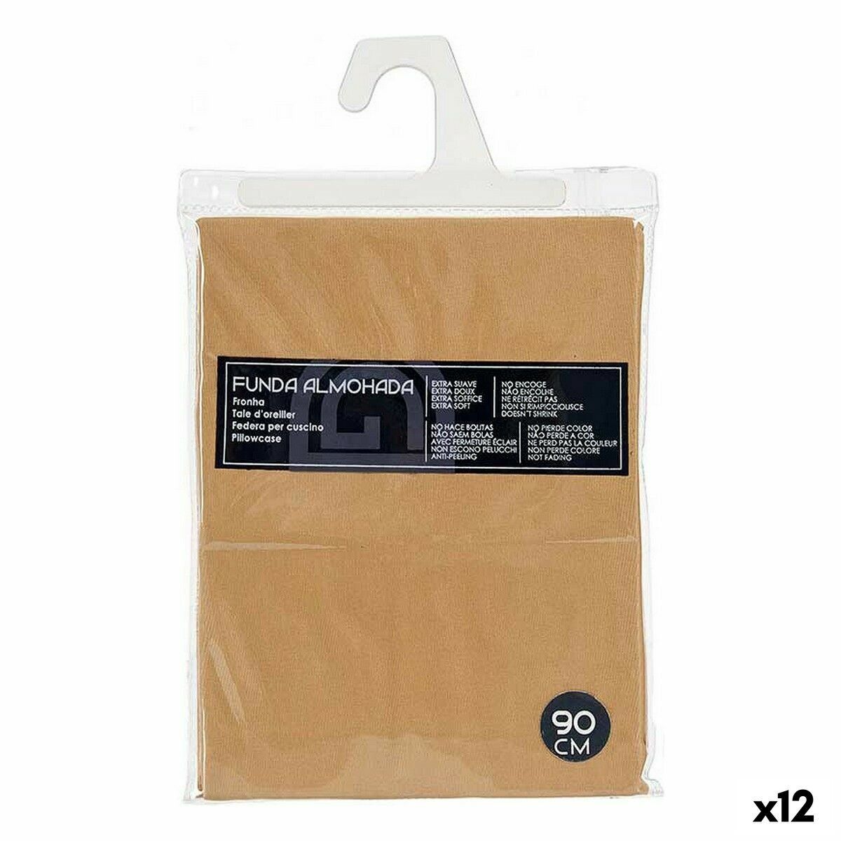Funda de almohada Gift Decor Beige 45 x 0,3 x 90 cm (12 Unidades)
