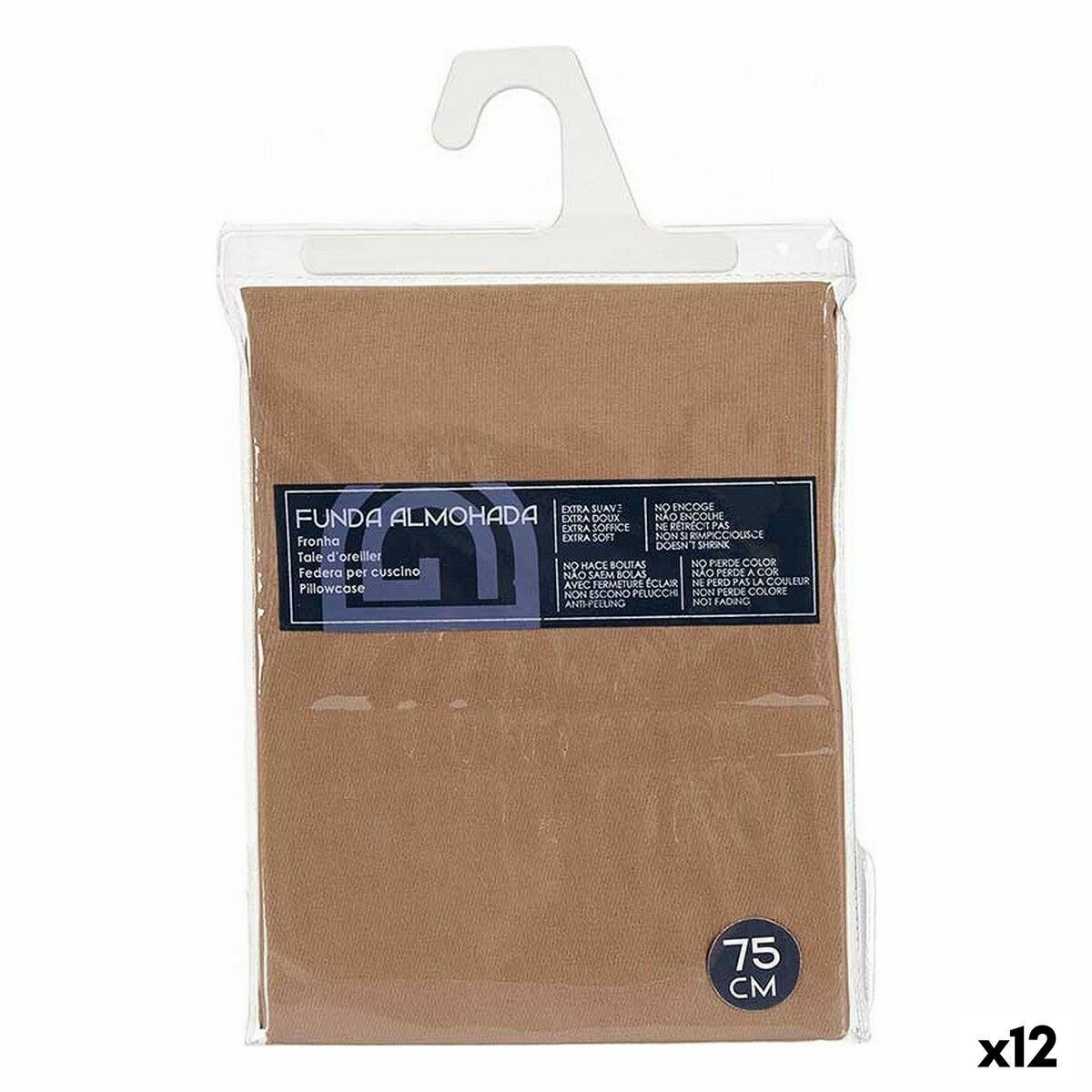 Funda de almohada Gift Decor Marrón 45 x 0,2 x 70 cm (12 Unidades)