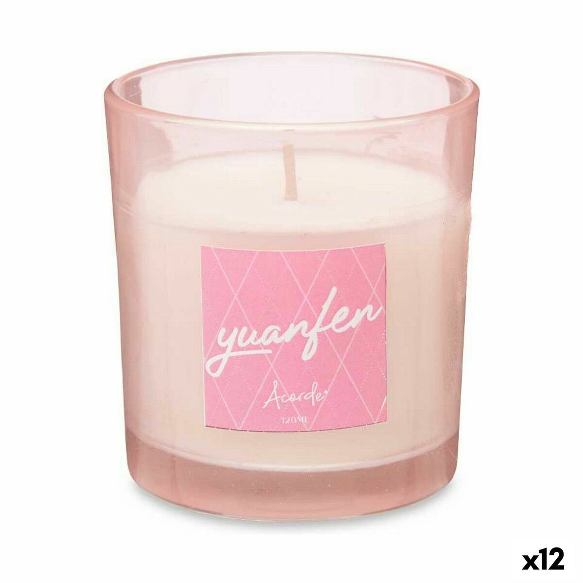 Vela Perfumada Acorde Peonía 120 g (12 Unidades)
