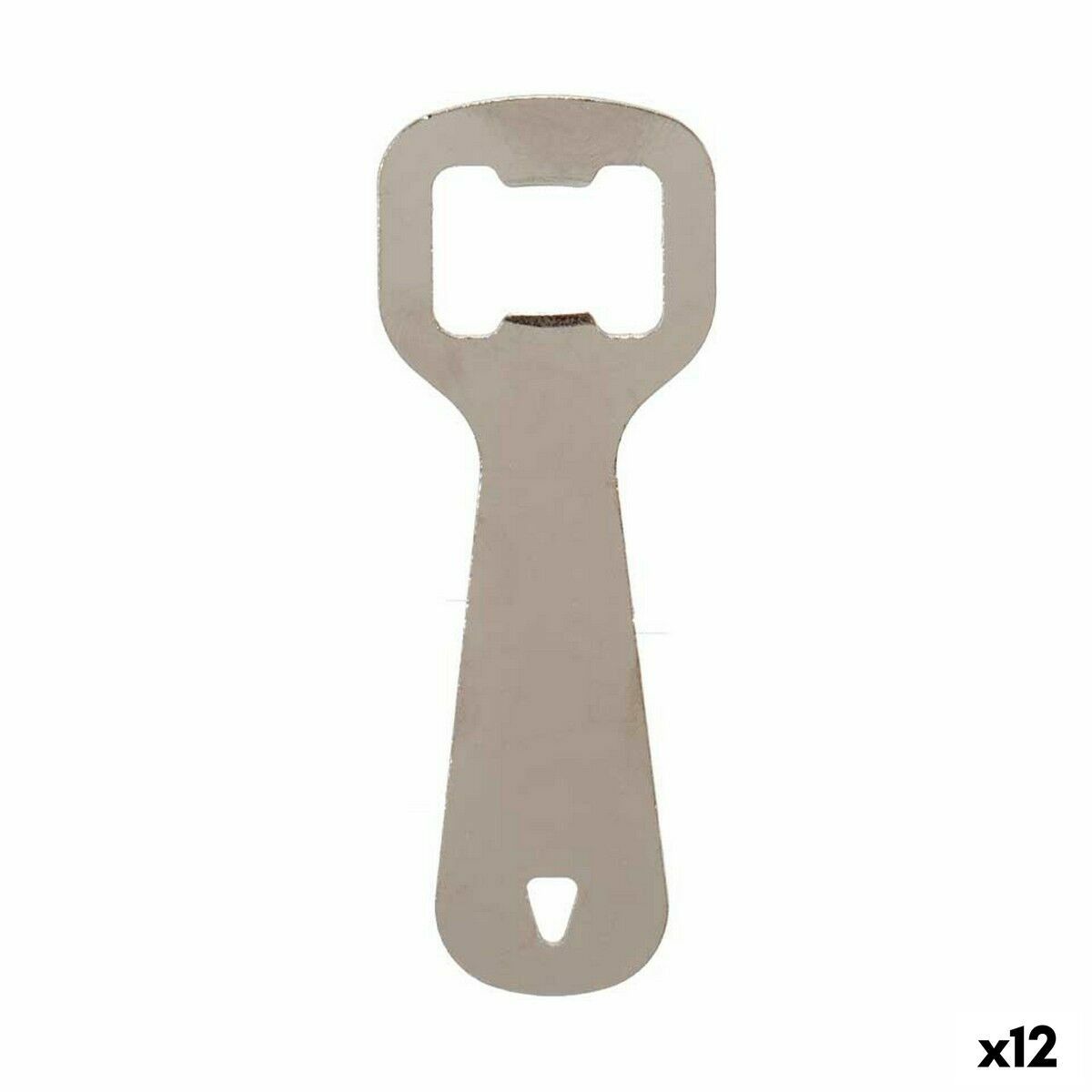 Abrebotellas Kinvara Plateado Plata Acero Inoxidable 11 x 4 x 0,5 cm 11 x 18,5 x 0,05 cm (12 Unidades)