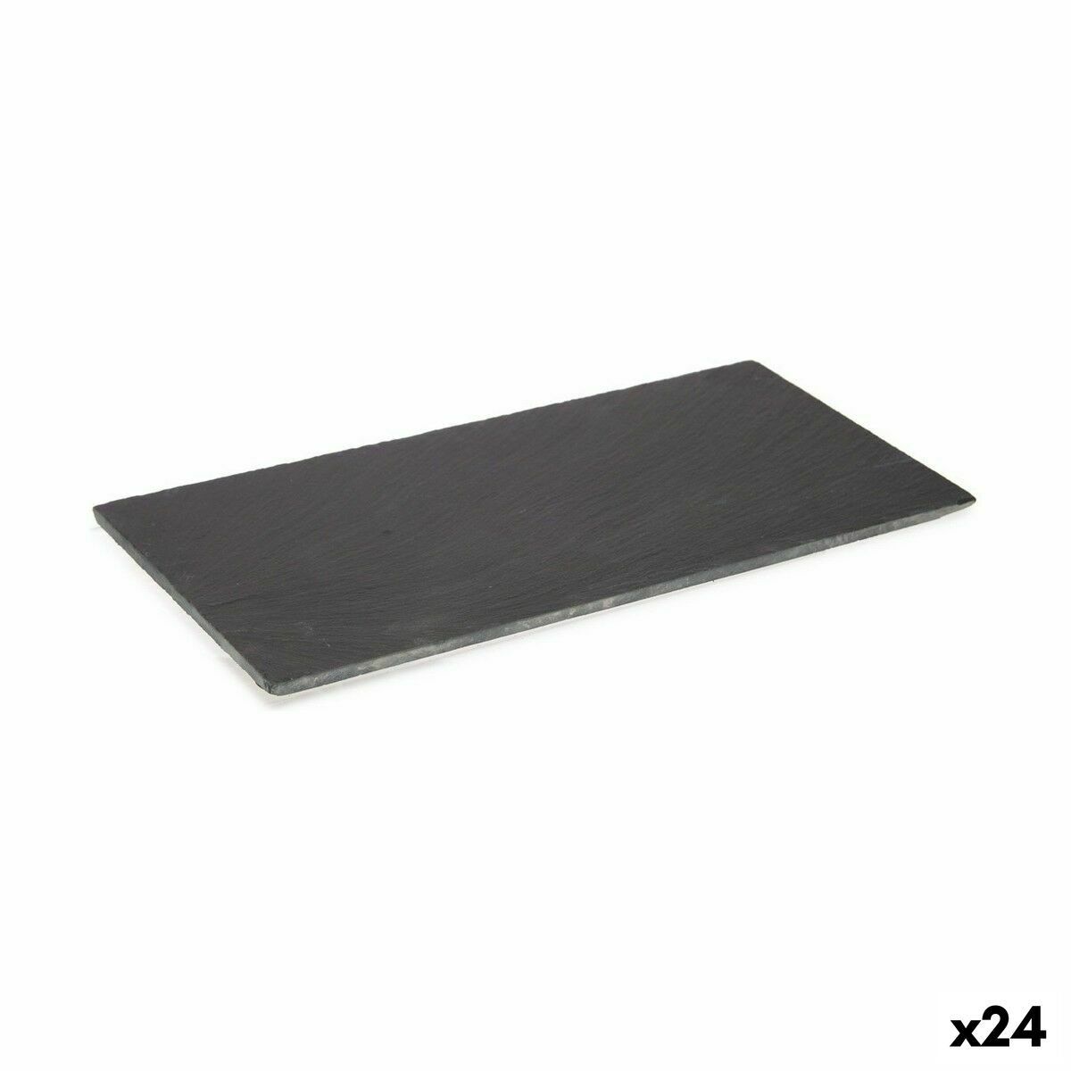 Bandeja de Aperitivos Kinvara Negro 30 x 0,651 x 15 cm 15 x 0,651 x 30 cm (24 Unidades)