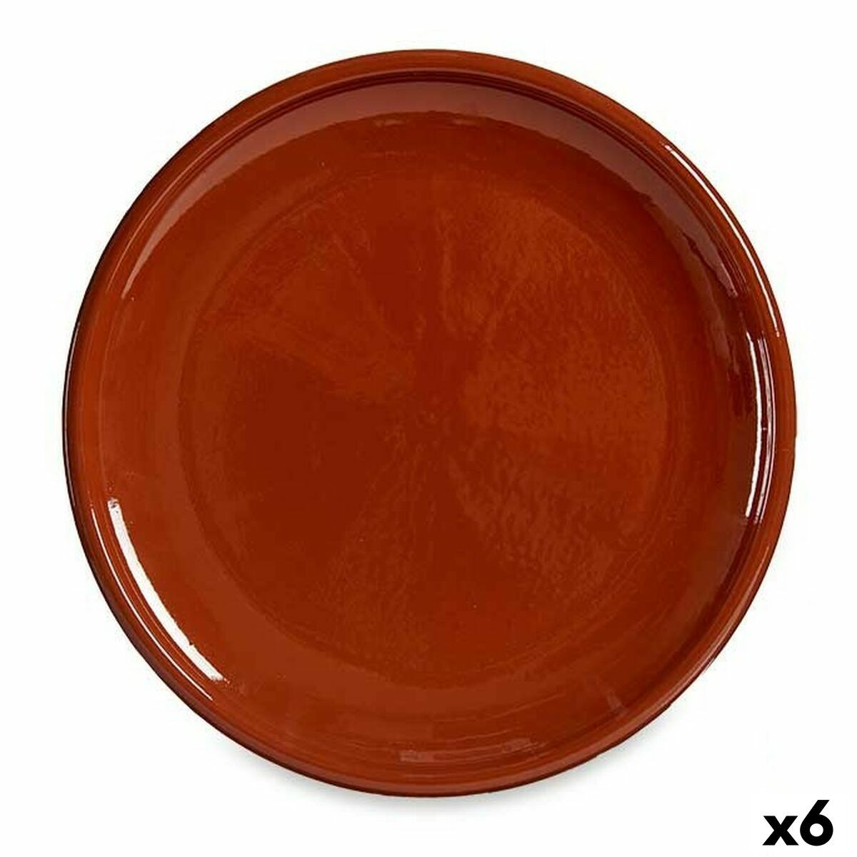 Cazuela La Dehesa Barro cocido 30 x 3 x 30 cm Carne (6 Unidades)