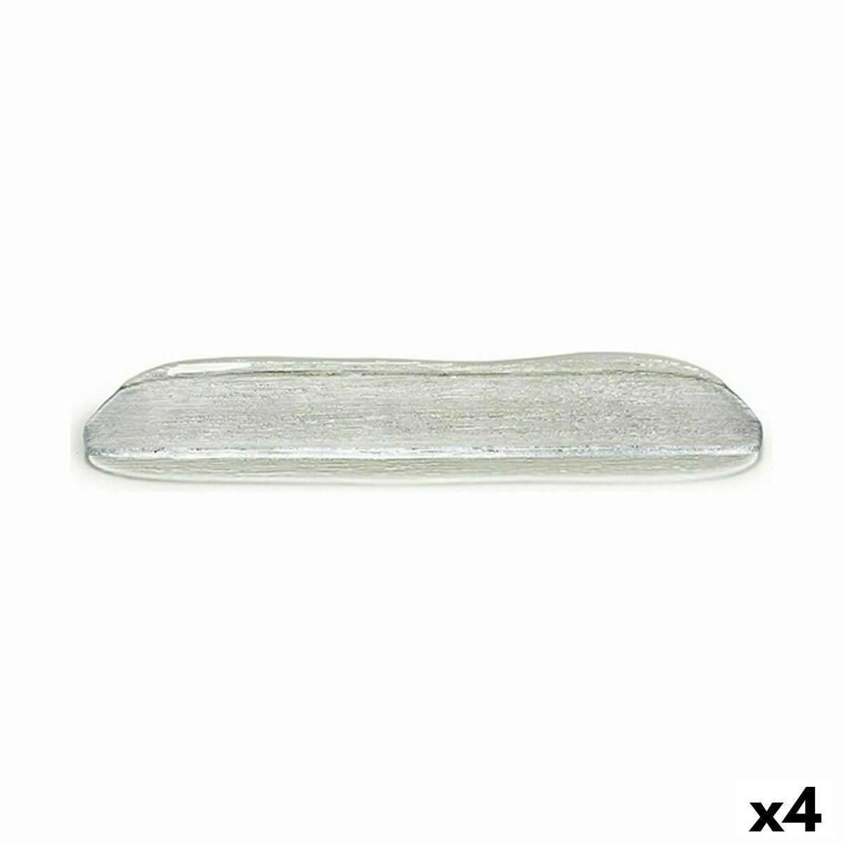 Fuente de Cocina Vivalto Oasis Transparente Vidrio 18 x 2 x 47 cm (4 Unidades)