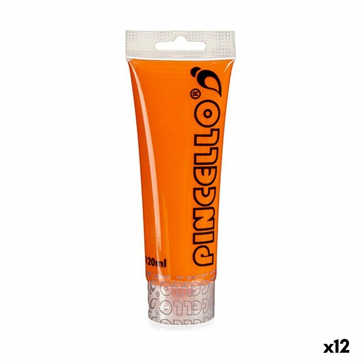 Pintura acrílica Pincello Naranja 120 ml (12 Unidades)