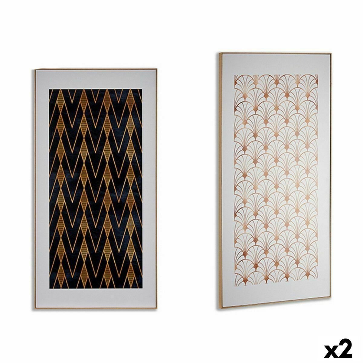 Lienzo Gift Decor Geométrico 61,5 x 3 x 121,5 cm (2 Unidades)