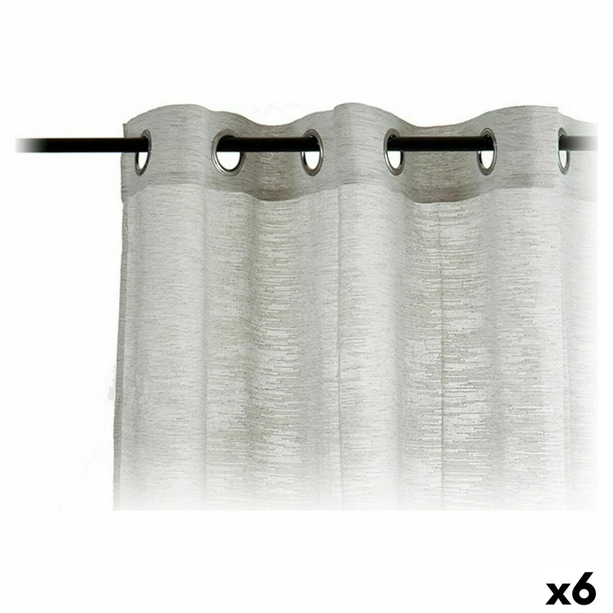 Cortinas Gift Decor Gris 140 x 260 cm 34 x 5 x 26 cm 26 x 42 x 3 cm (6 Unidades)
