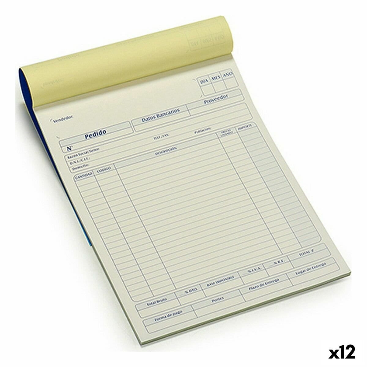 Talonario de Pedidos Pincello 21 x 0,5 x 28,5 cm (12 Unidades)