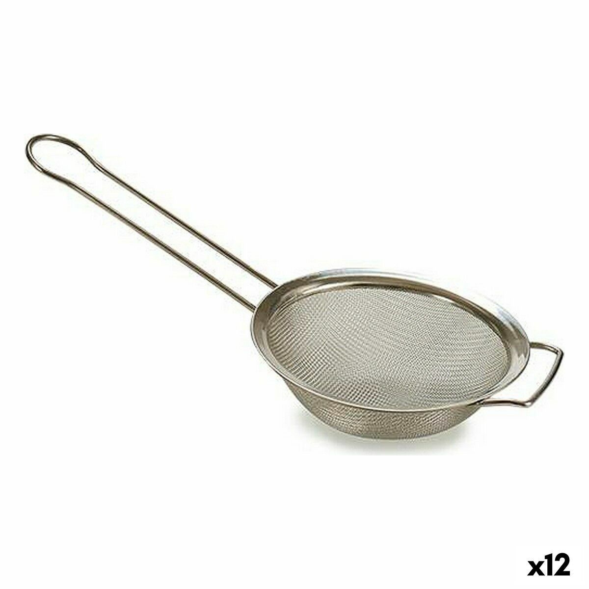 Colador Kinvara Plateado Plata Acero Inoxidable Ø 14 cm 13,7 x 4 x 28,5 cm (12 Unidades)