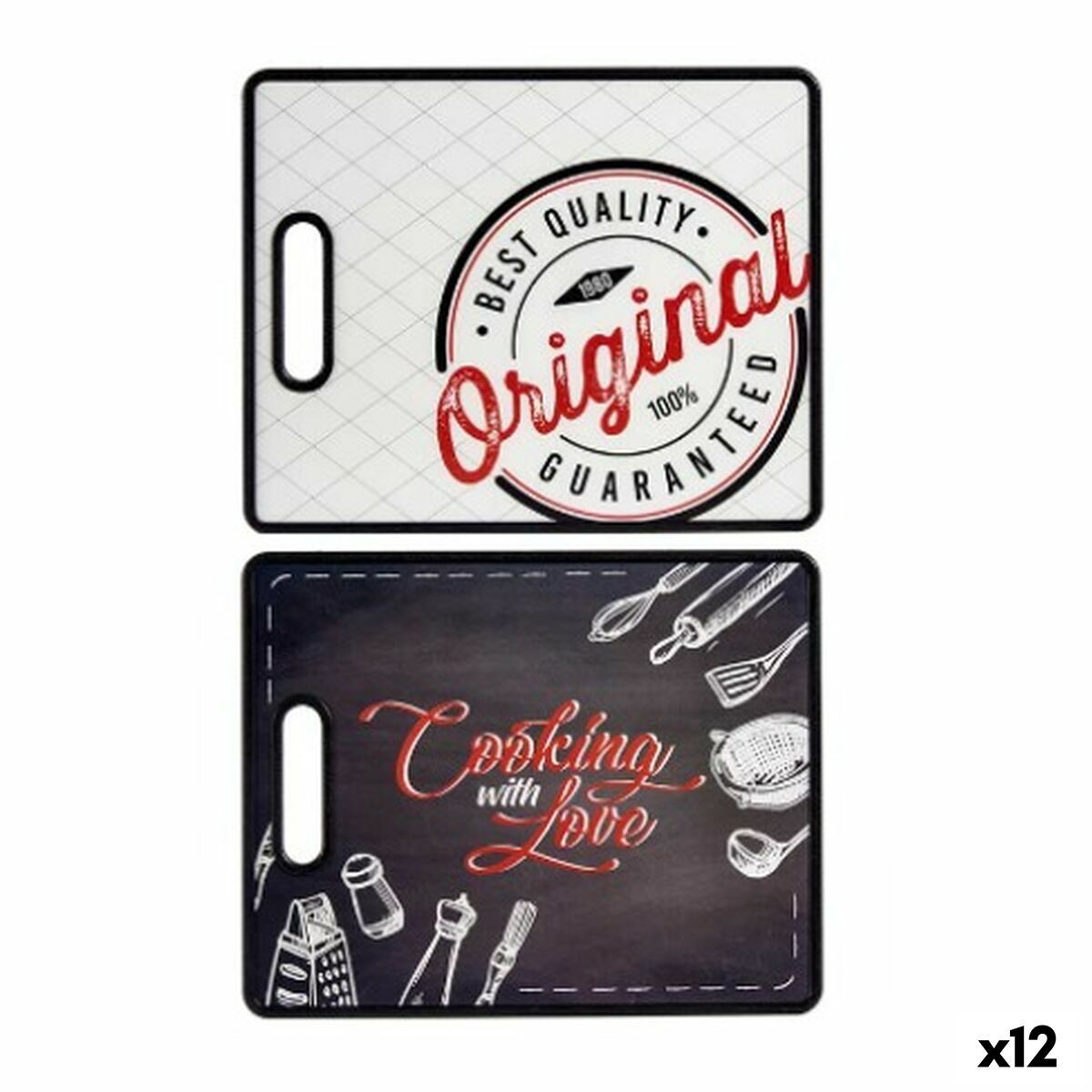 Tabla de cortar Kinvara Estampado Cocina 30,5 x 1 x 38 cm (12 Unidades)
