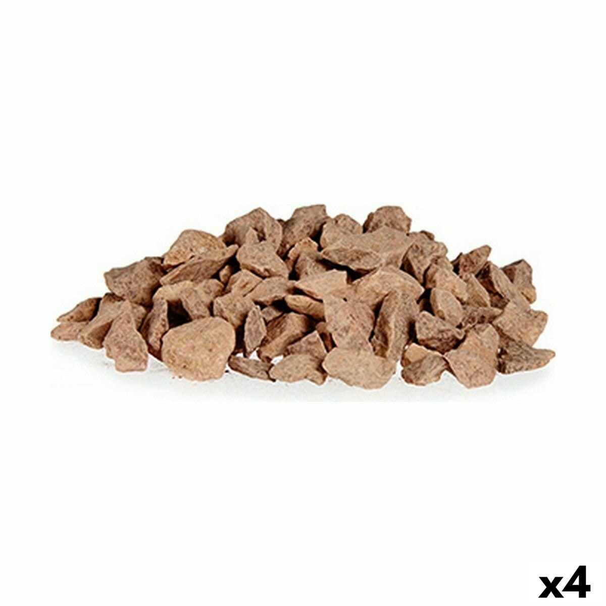 Piedras Decorativas Ibergarden Tierra 3 Kg 16 x 14,5 x 17 cm (4 Unidades)
