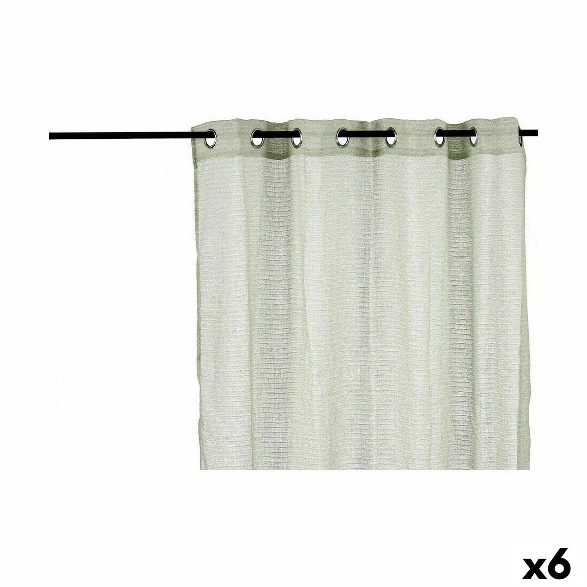 Cortina Gift Decor Verde 140 x 0,1 x 260 cm (6 Unidades)