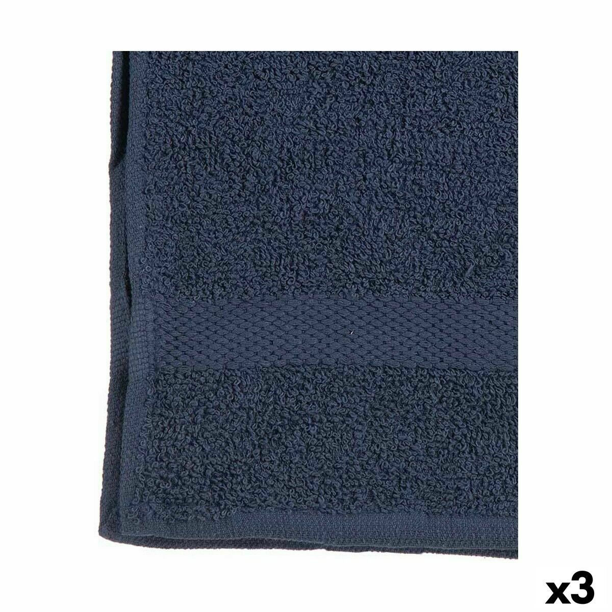 Toalla de baño Berilo Azul 90 x 0,5 x 150 cm 45 x 5 x 24,5 cm (3 Unidades)