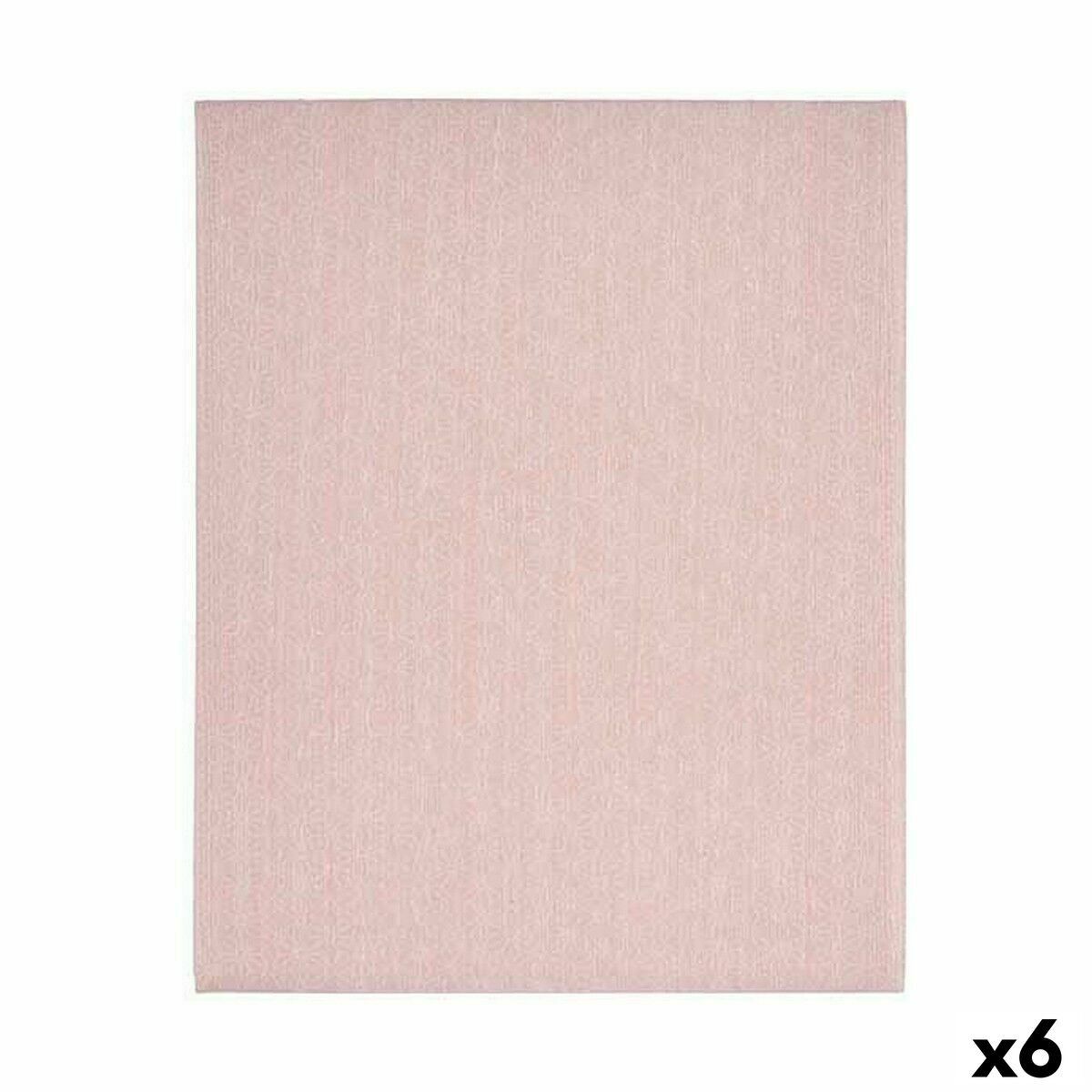 Mantel antimanchas Kinvara Rosa Loneta Antimanchas Estrella 140 x 180 cm (6 Unidades)