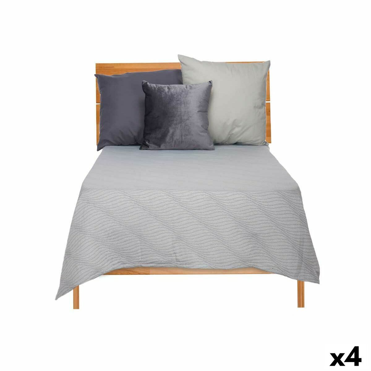 Colcha Gift Decor Gris 180 x 260 cm (4 Unidades)