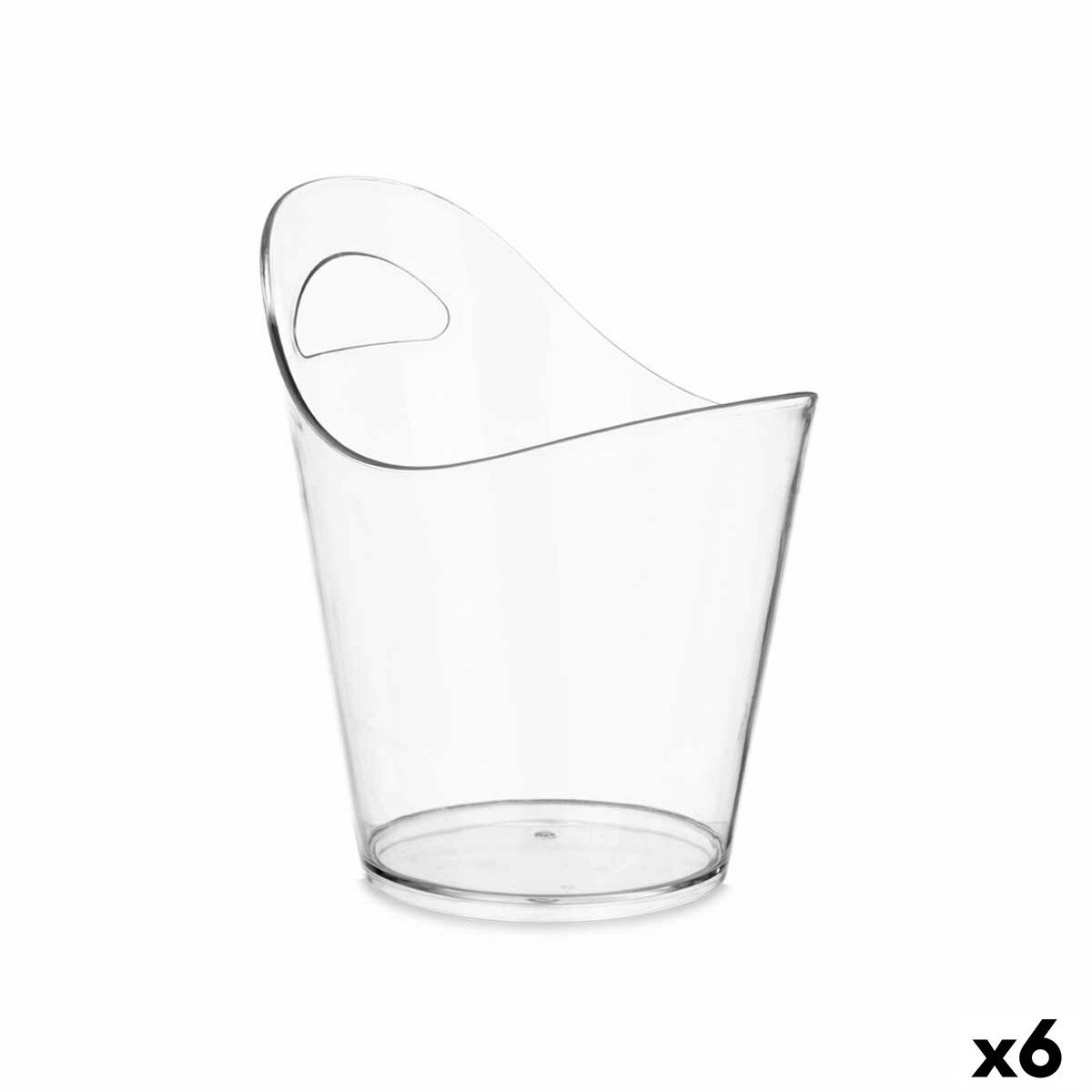 Cubitera Kinvara Transparente Plástico 5 L 25 x 29,5 x 20 cm 20,5 x 29 x 27 cm (6 Unidades)