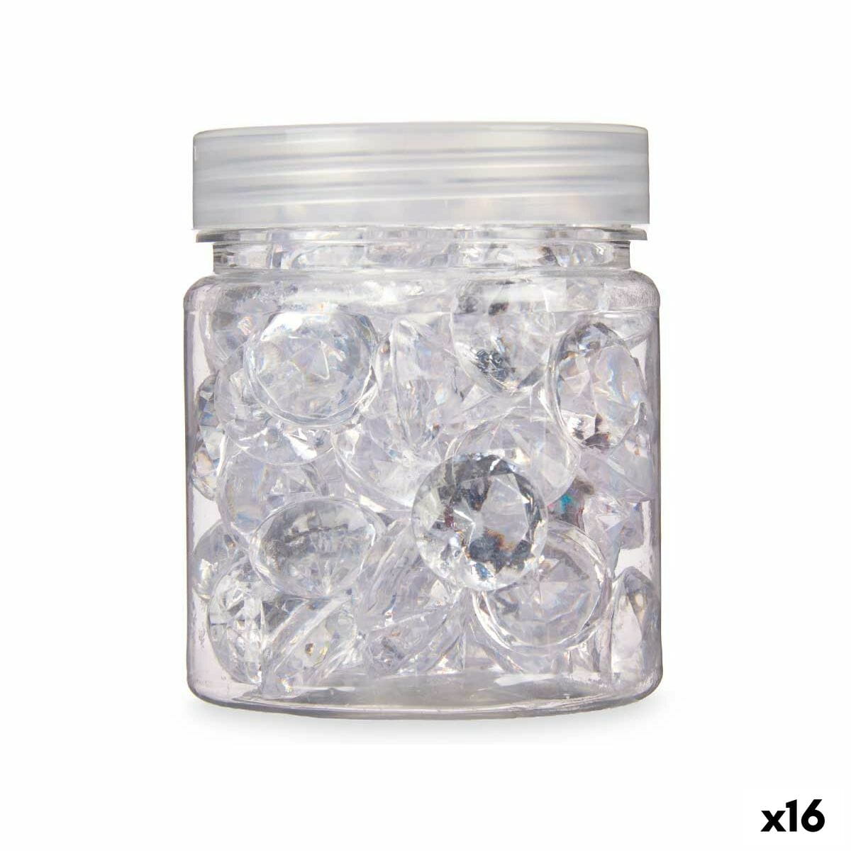 Piedras Decorativas Gift Decor Transparente 150 g Diamante (16 Unidades)