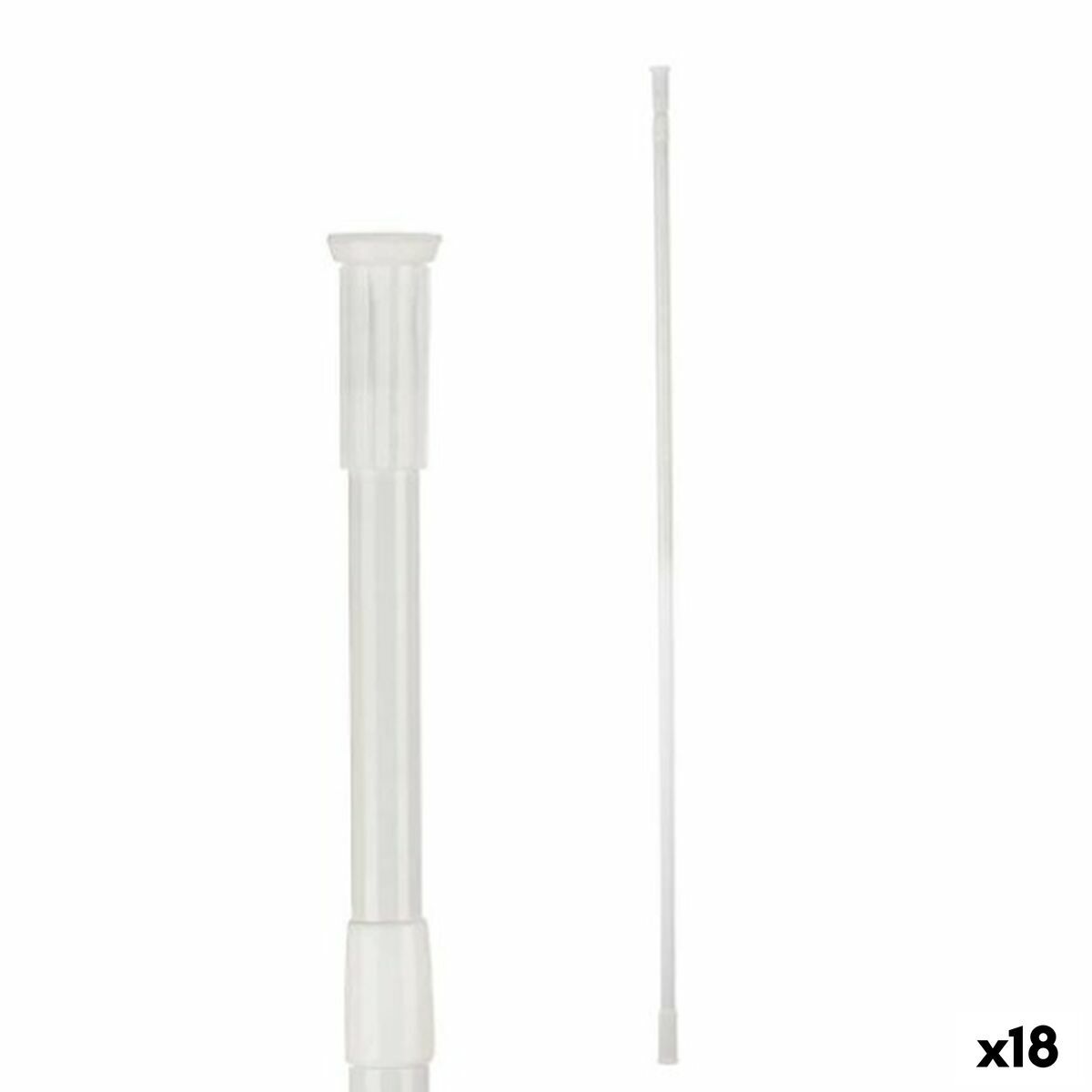Barra extensible Berilo Blanco Aluminio 260 x 2,2 x 2,2 cm De ducha (18 Unidades)