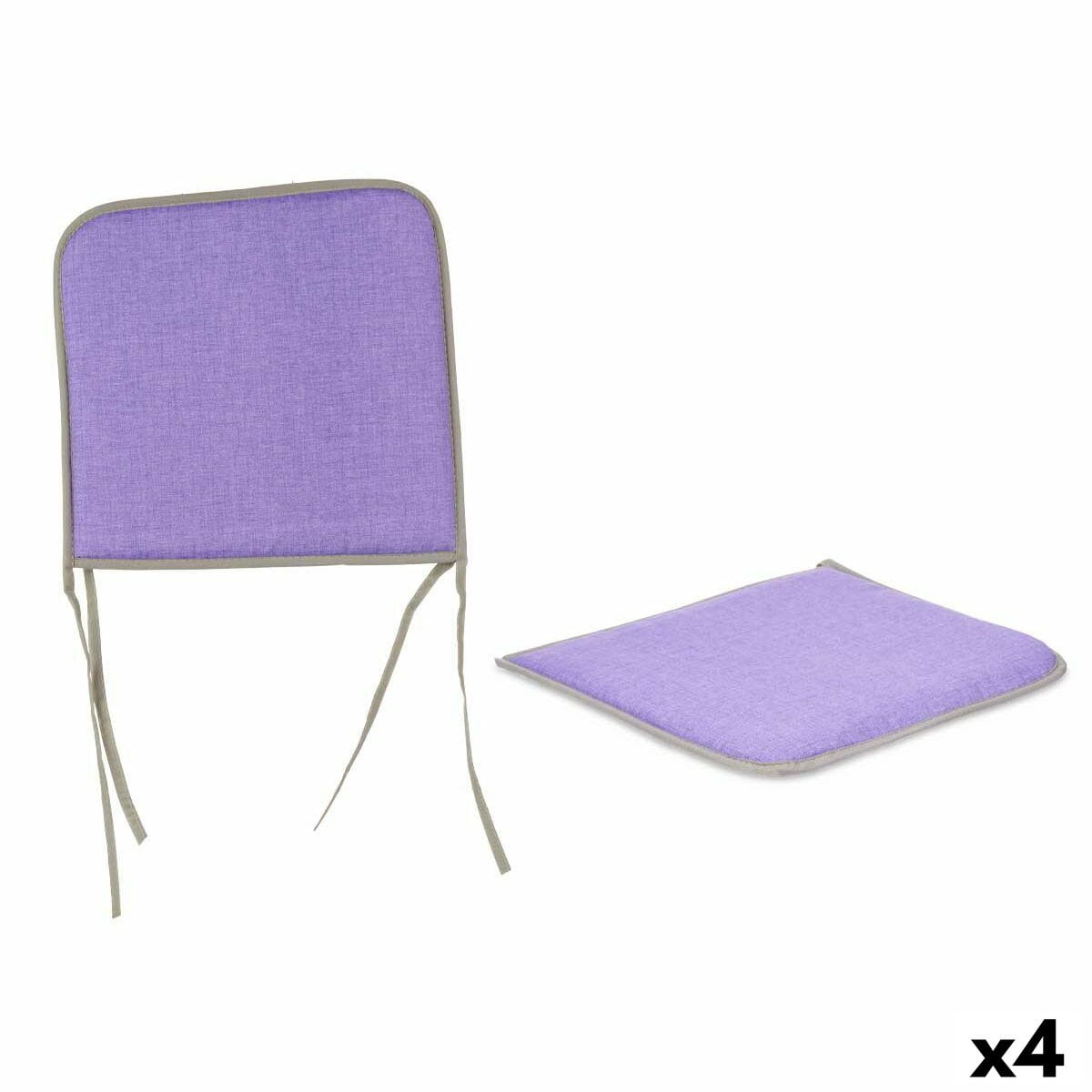 Cojín para sillas Gift Decor 38 x 2,5 x 38 cm (4 Unidades)