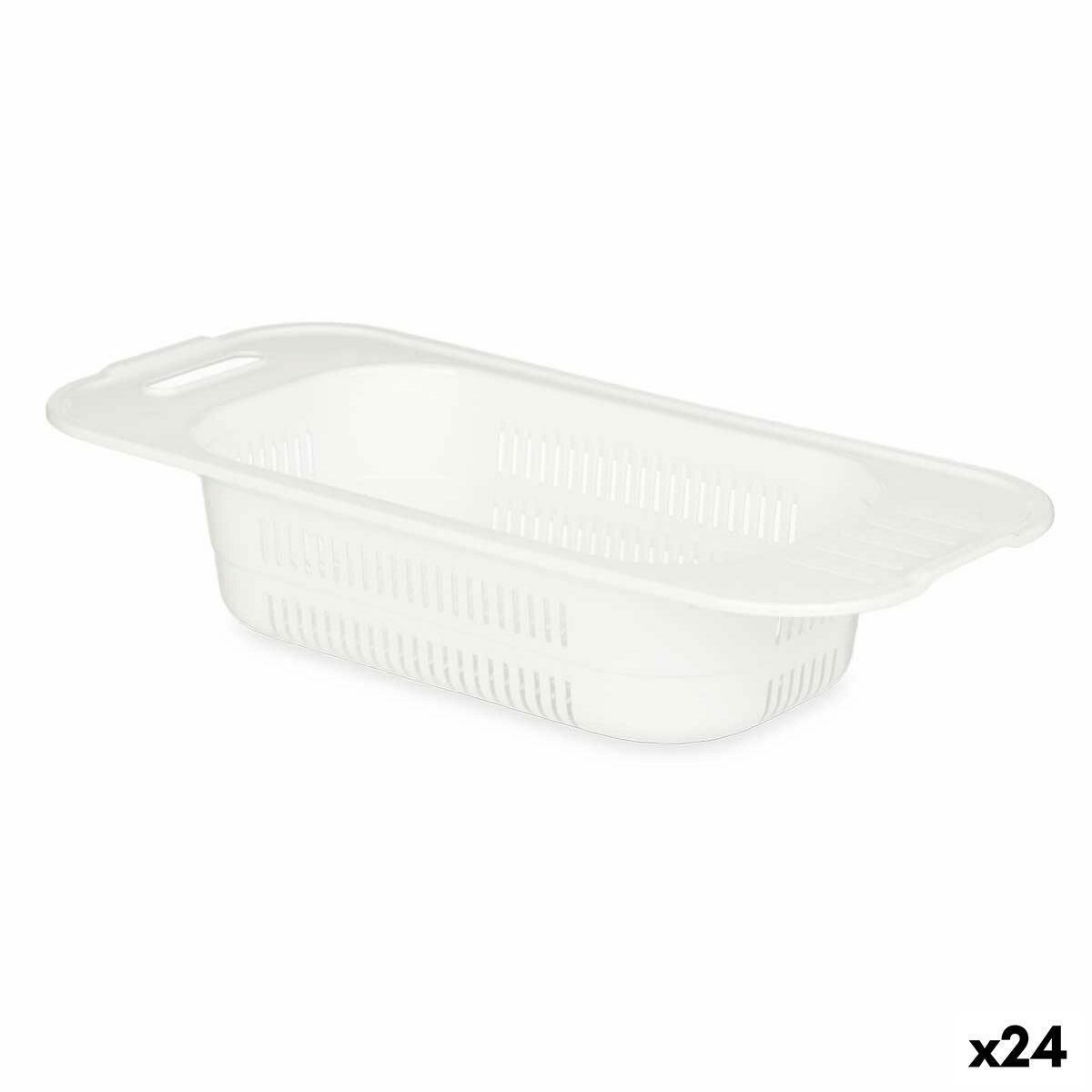 Escurridor Kinvara Blanco Plástico 47 x 9,5 x 22 cm (24 Unidades)