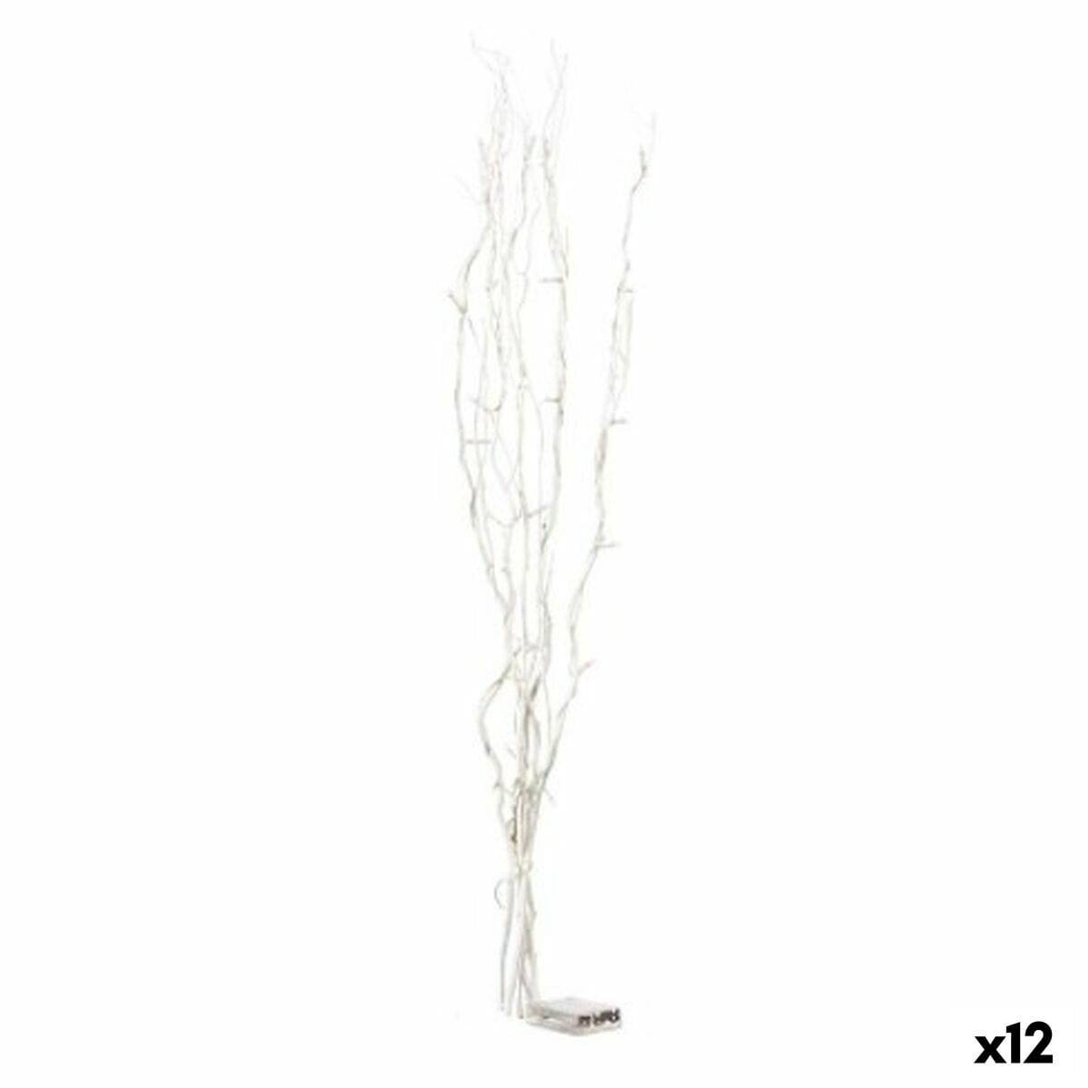 Ramilletes Gift Decor Blanco Madera 20 x 90 x 6 cm Luz LED (12 Unidades)