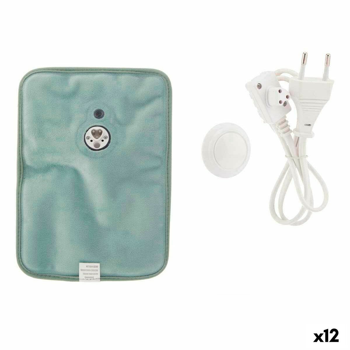 Bolsa de Agua Caliente Eléctrica Gift Decor Verde Plástico 380 W Terciopelo Manos (12 Unidades)