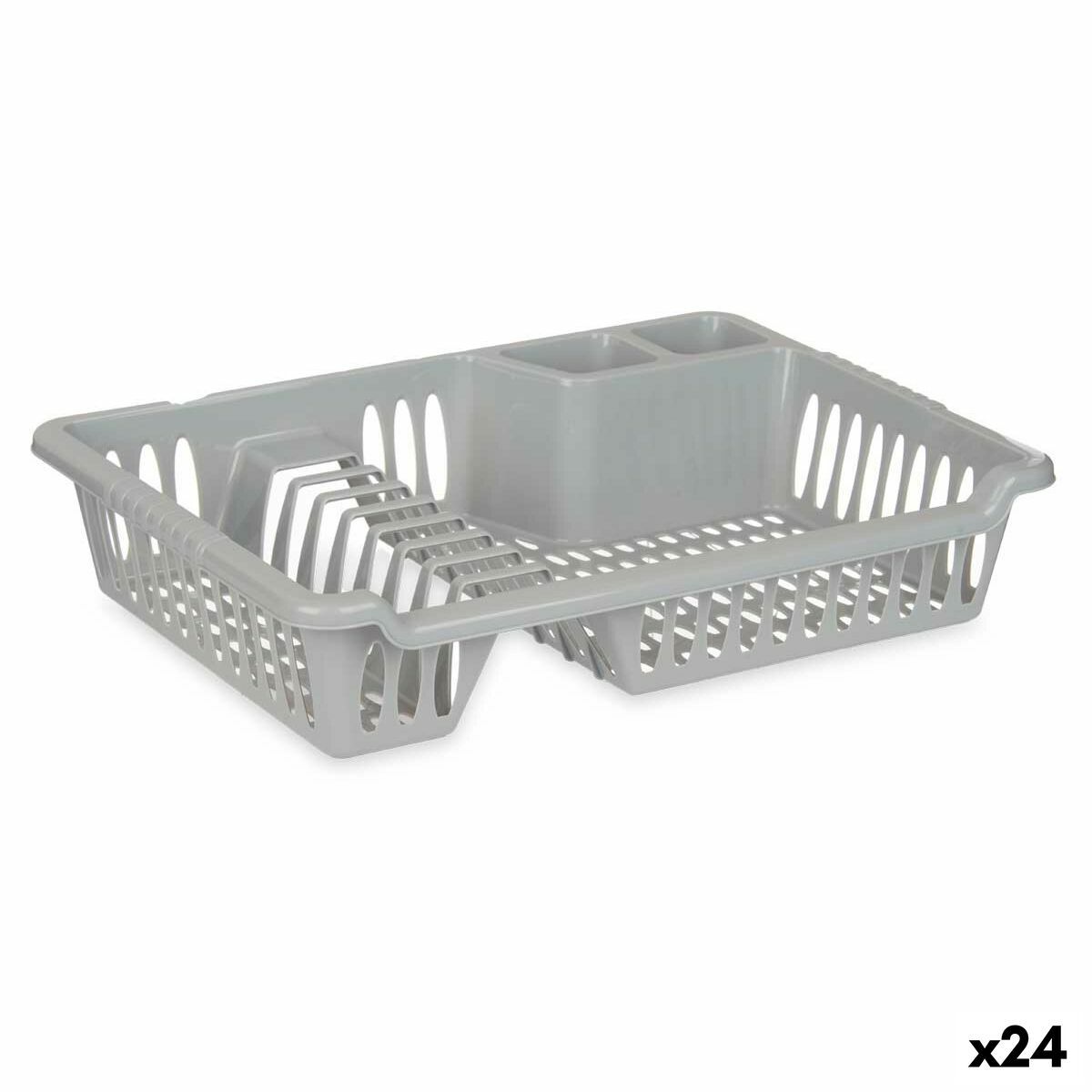 Escurridor para Fregadero Kinvara Plateado 40 x 8 x 29,5 cm (24 Unidades)