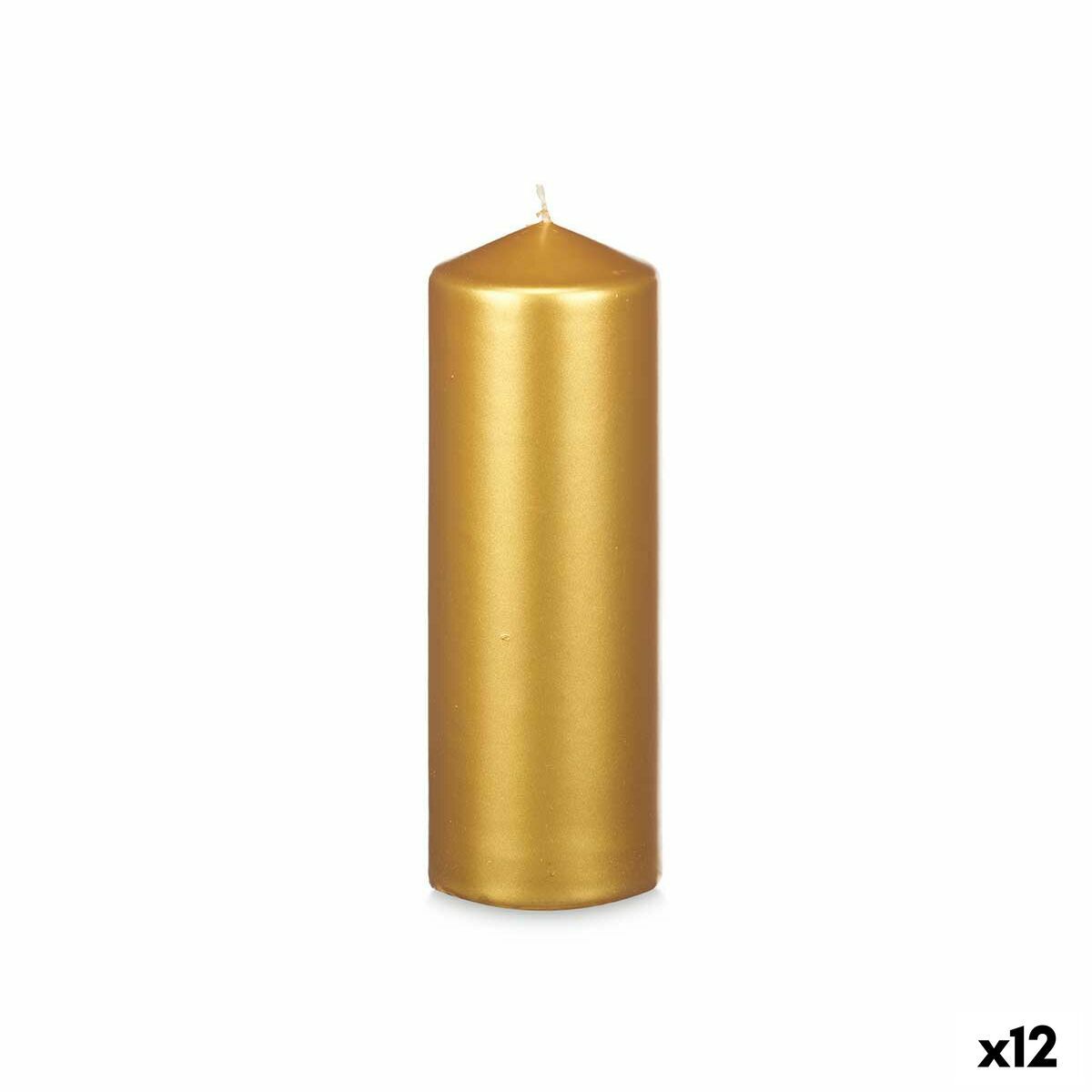 Vela Acorde Dorado 7 x 20 x 7 cm (12 Unidades)