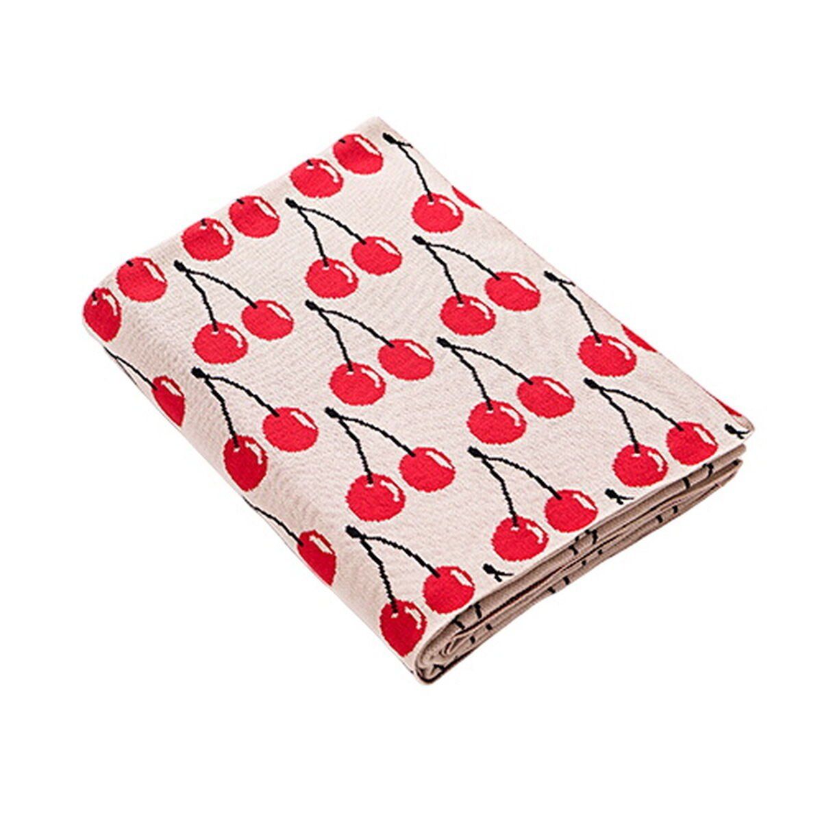Cubrecamas Benetton Rojo Beige 140 x 190 cm