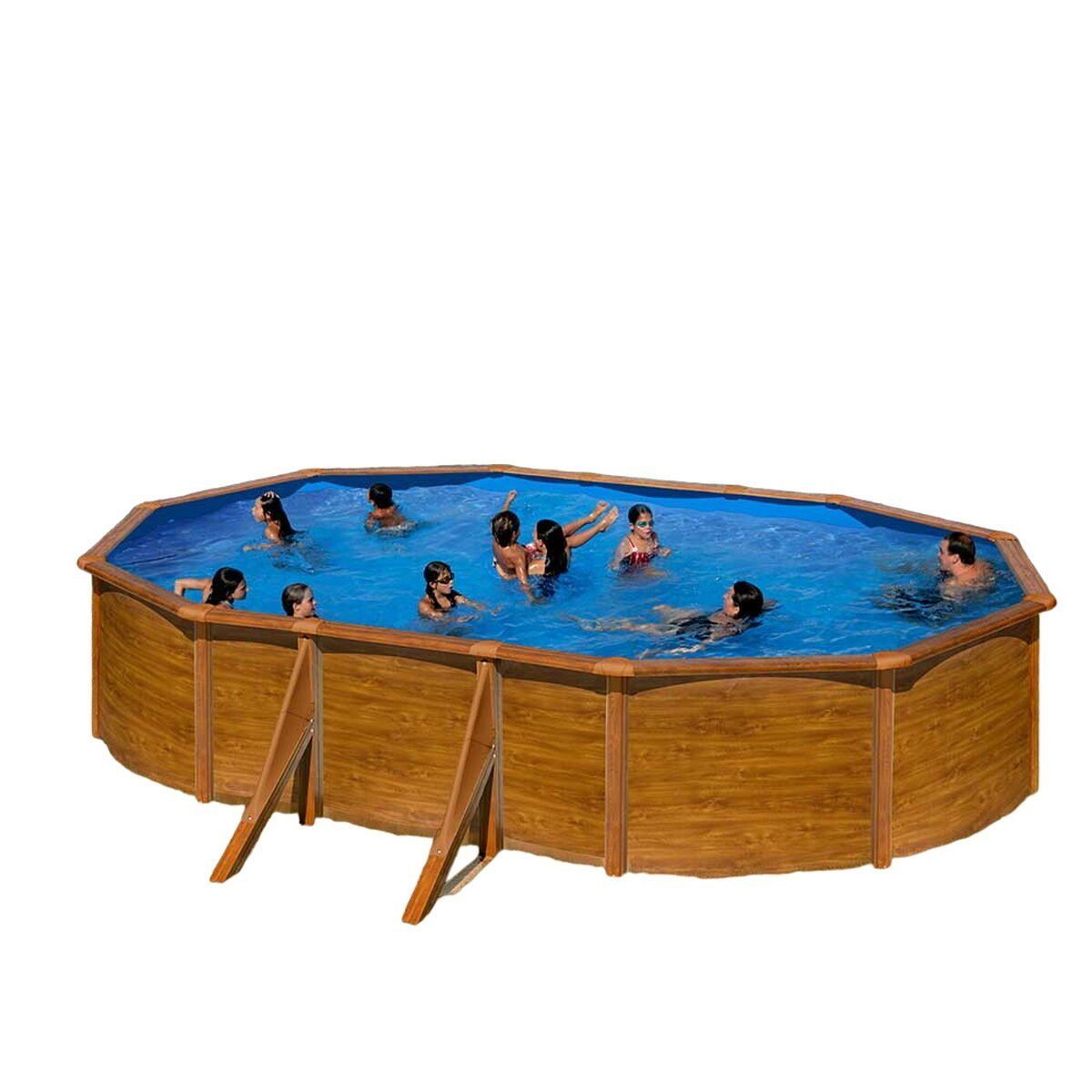Piscina Desmontable Gre Pacific KIT500W Ovalada Madera 500 x 300 x 120 cm