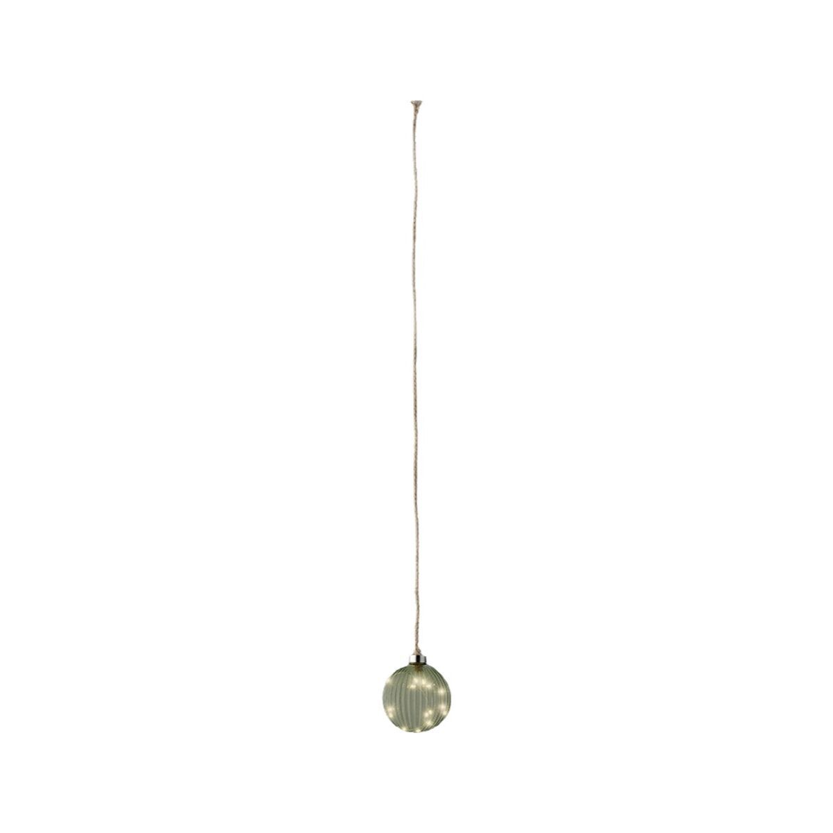 Bola de Navidad Lumineo Yute Cristal Para colgar MicroLED