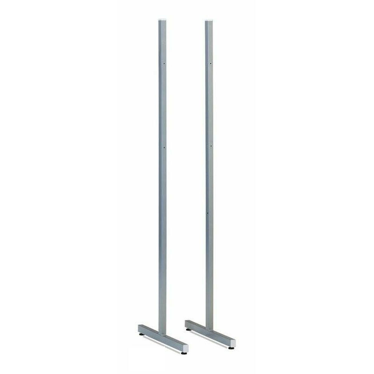 Soporte con Ruedas para Pizarra Faibo 60 x 186 cm Metal Plateado Pizarra 2 Unidades