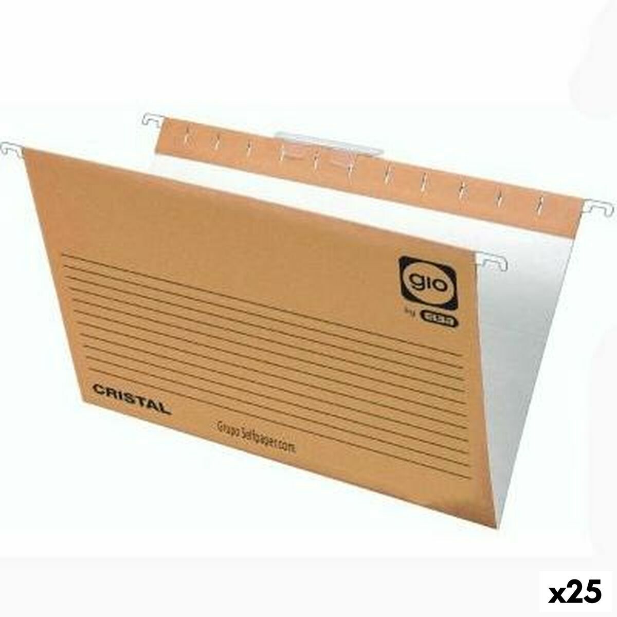 Carpeta Colgante Elba Marrón natural Folio (25 Unidades)