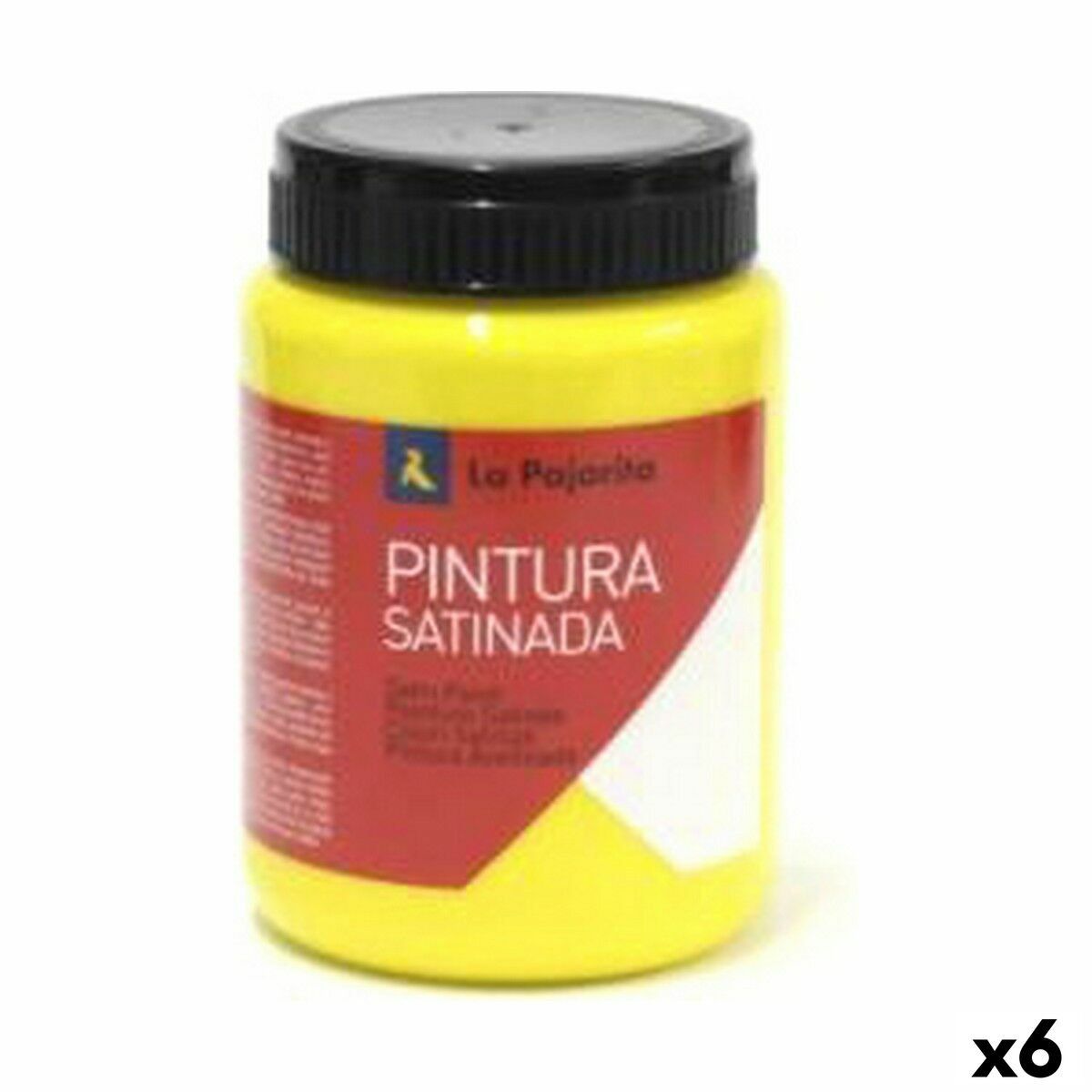 Témpera La Pajarita L-02 Gold Amarillo Blanco 35 ml Escolar Satinado (6 Unidades)