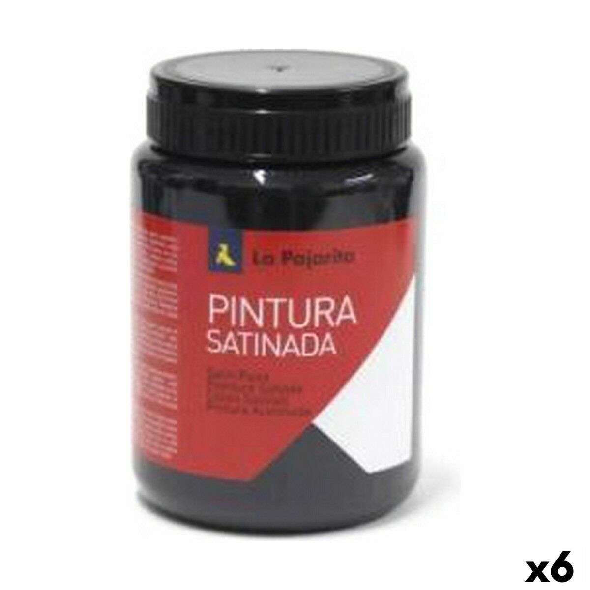 Témpera La Pajarita L-22 Blanco Negro 35 ml Satinado Escolar (6 Unidades)