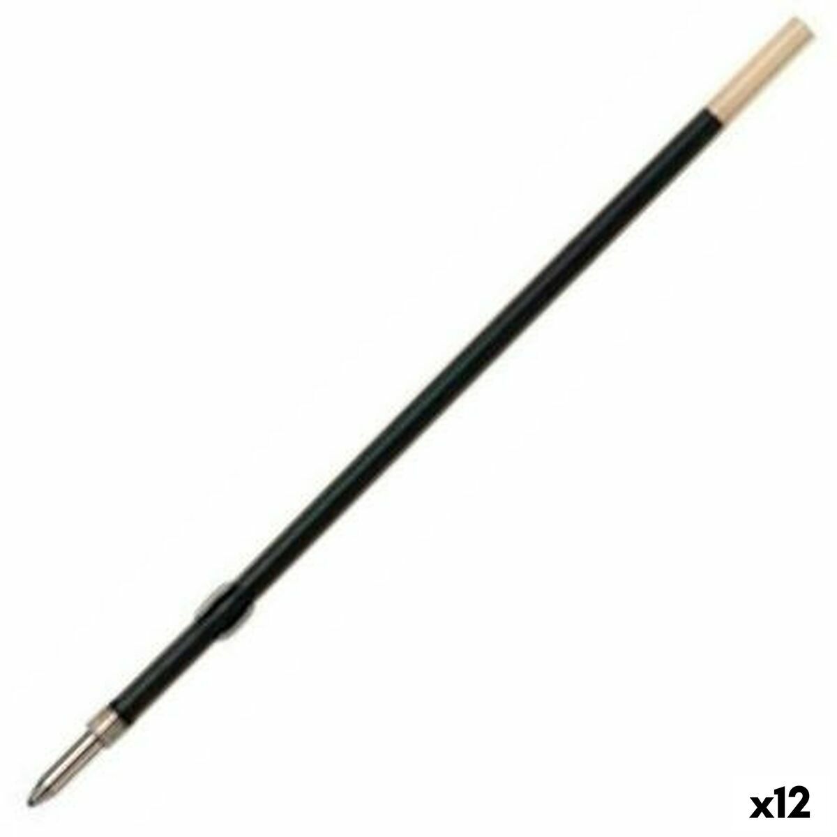 Recambio para bolígrafo Pilot BP-GP 0,4 mm Negro (12 Unidades)