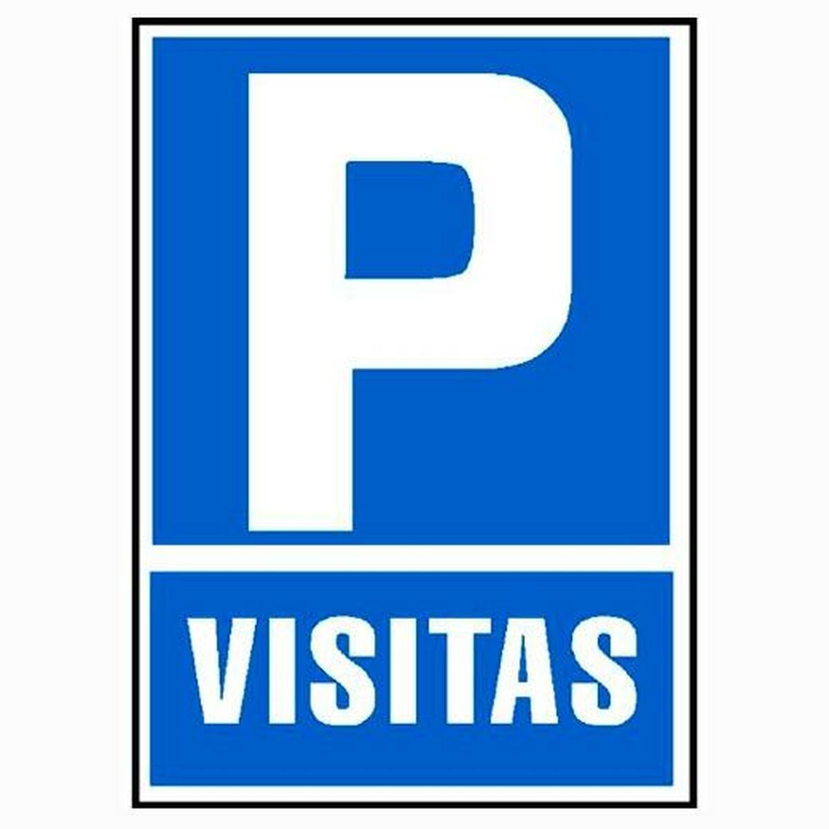 Cartel Archivo 2000 "PARKING VISITAS" PVC 210 x 297 mm