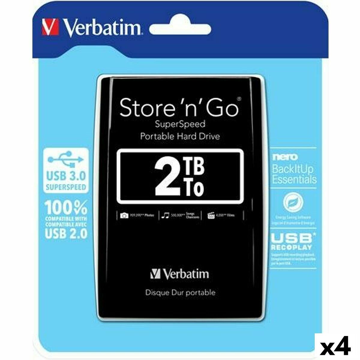 Disco Duro Externo Verbatim Store n Go 2 TB